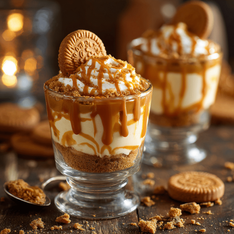 No-Bake Lotus Biscoff Cheesecake Cups Recipe