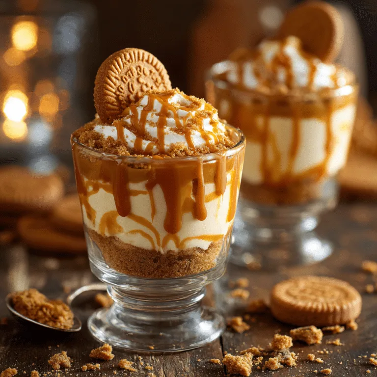 No-Bake Lotus Biscoff Cheesecake Cups Recipe