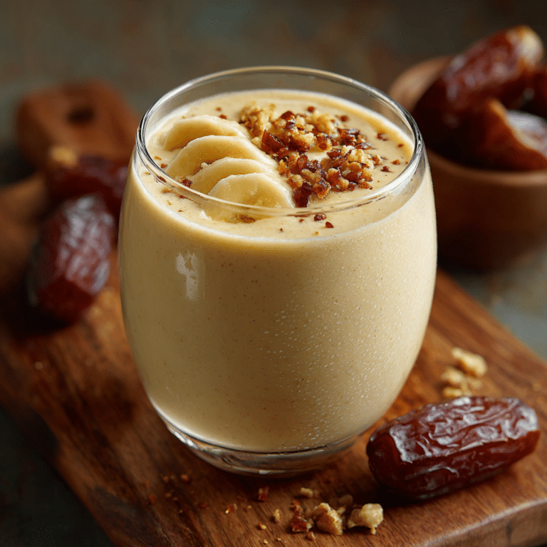 Creamy Date & Banana Milkshake Recipe