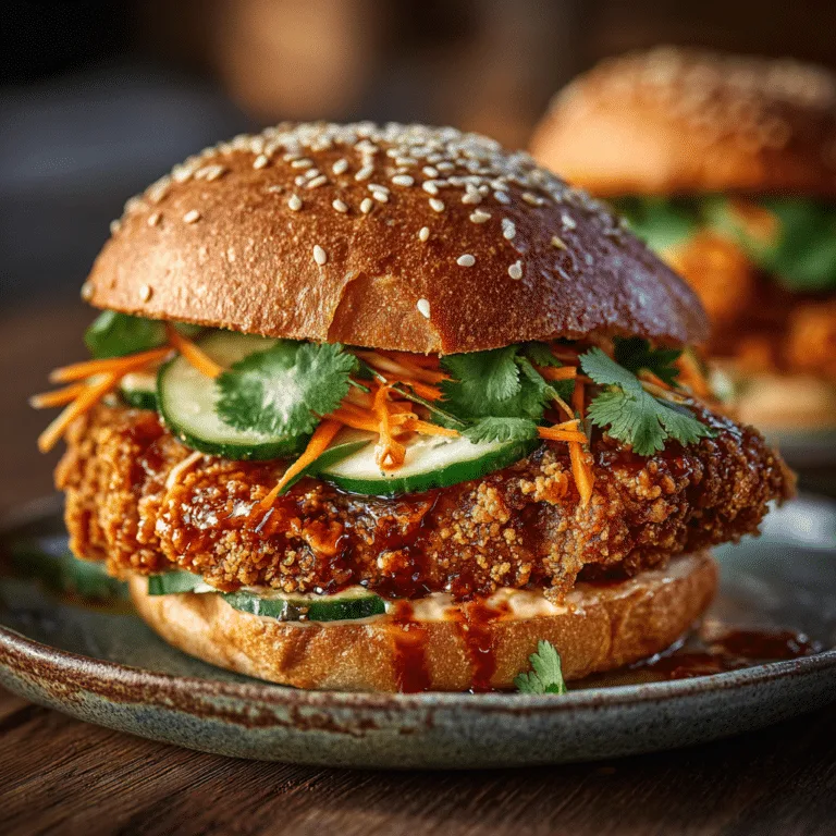 Thai Fried Chicken Sandwich Recipe
