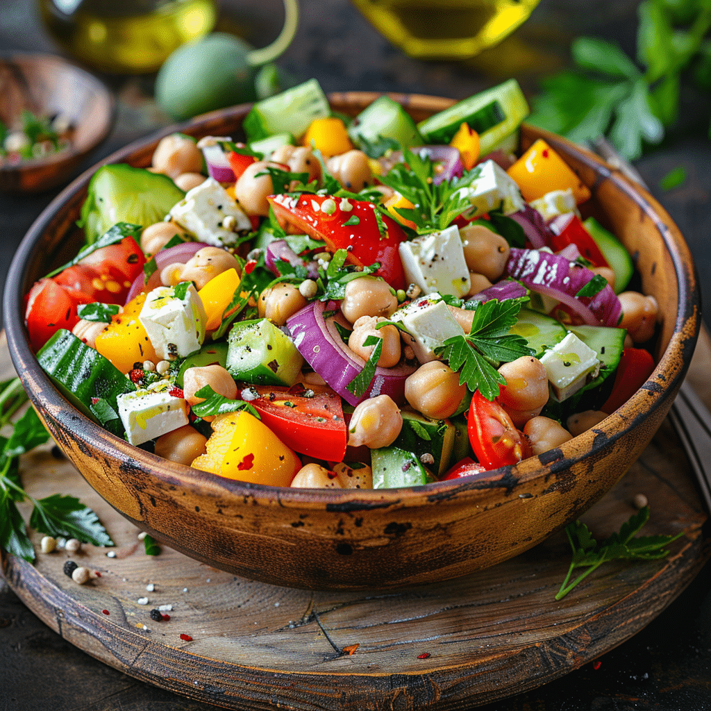 Mediterranean Chickpea Salad Recipe - Recipe Image