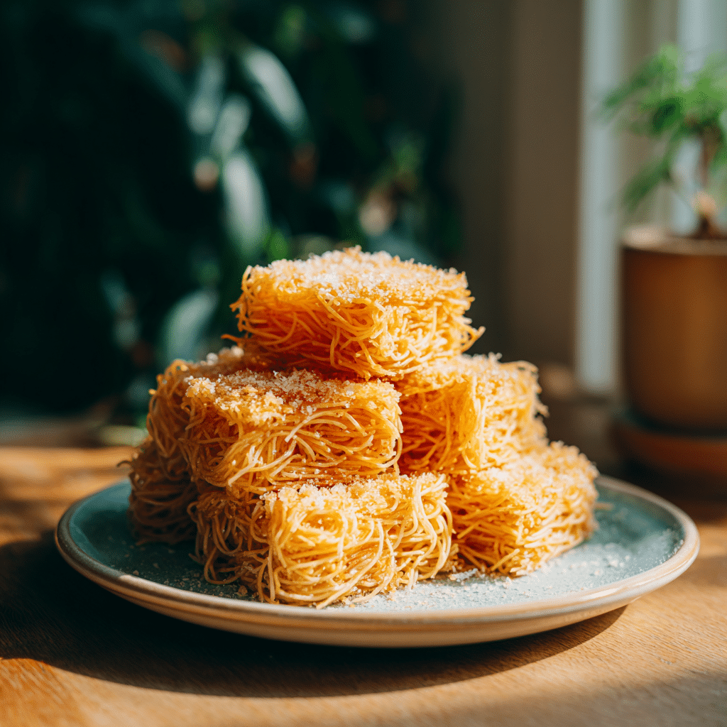 Crispy Spaghetti Squares Recipe - Recipe Image