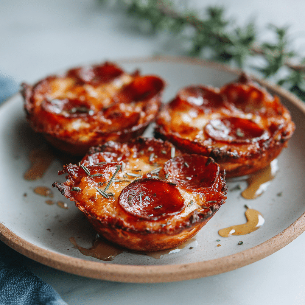 Hot Honey Pepperoni Cups Recipe - Recipe Image