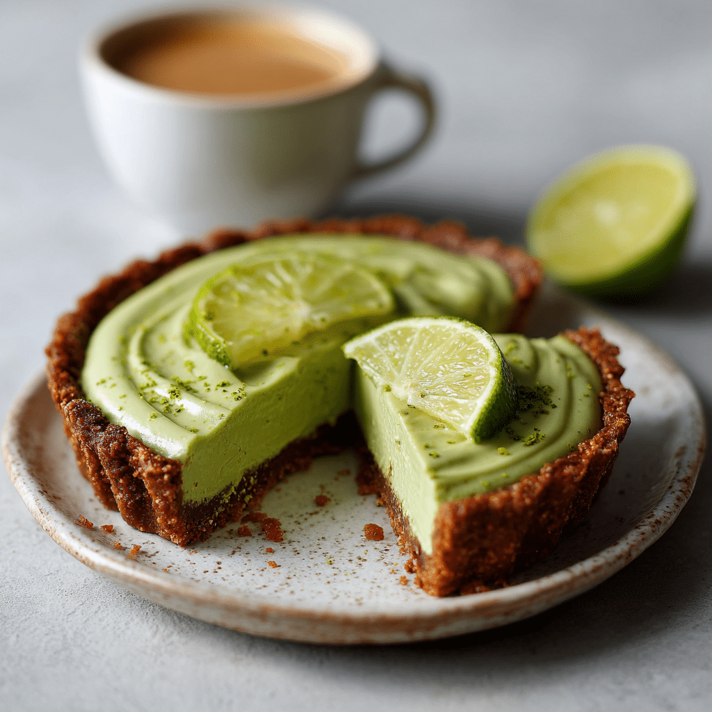 Avocado Lime Spirulina Tart: Green Magic Recipe - Recipe Image