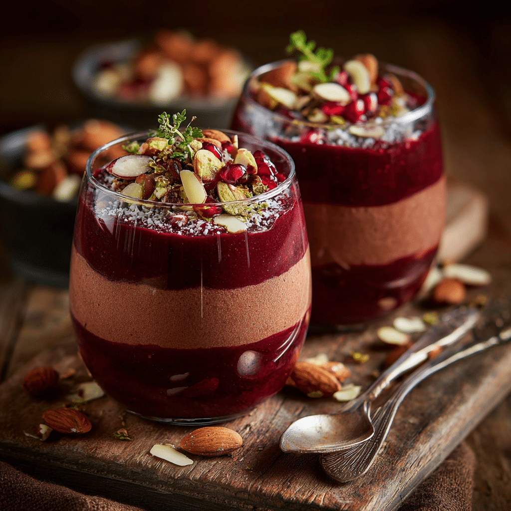Beetroot Almond Chocolate Mousse: Red Velvet Twist Recipe - Recipe Image