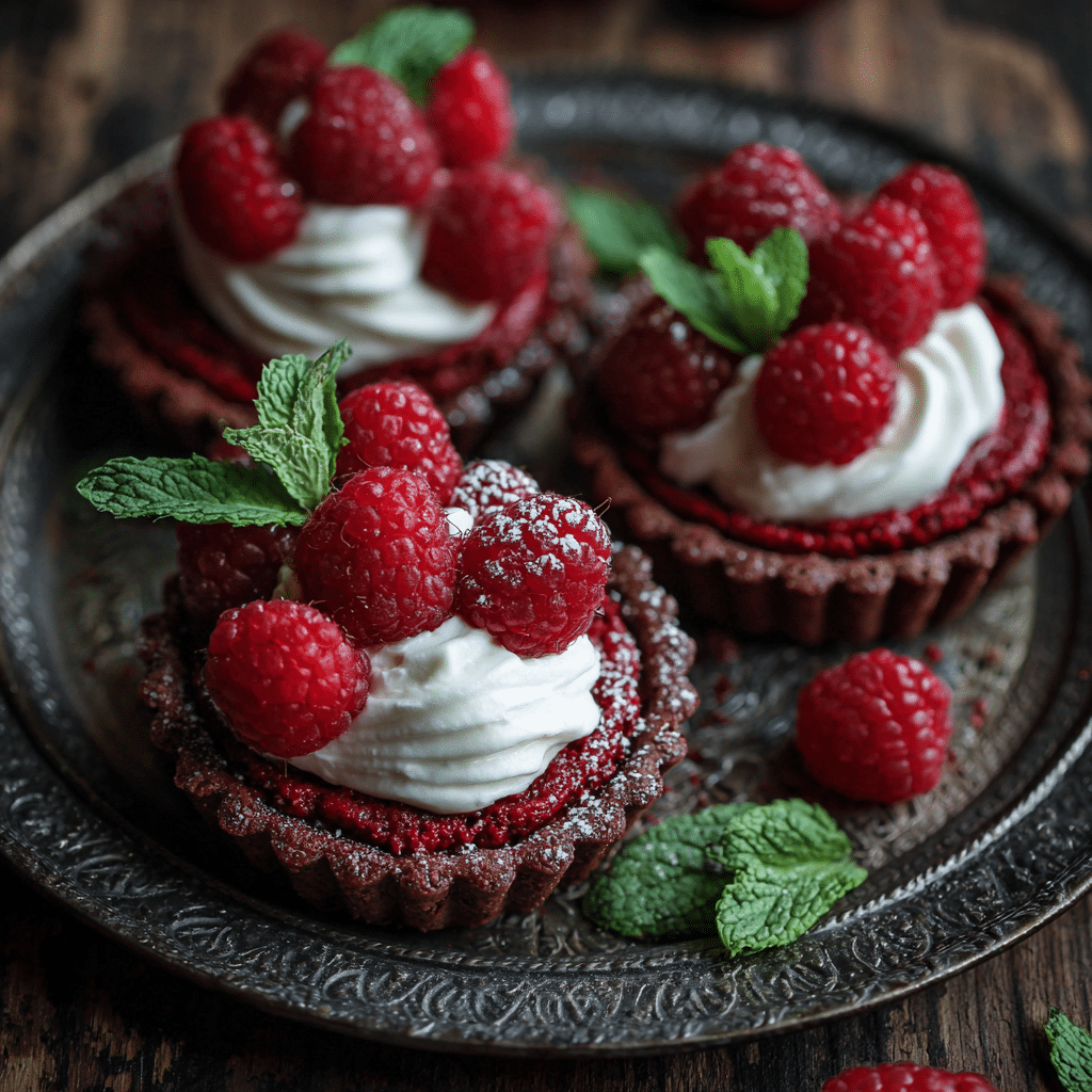 Raspberry Beet Mini Tarts: Red Velvet Natural Recipe - Recipe Image