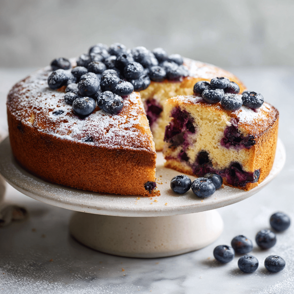 Blueberry Yogurt Cake Recipe - Recipe Image