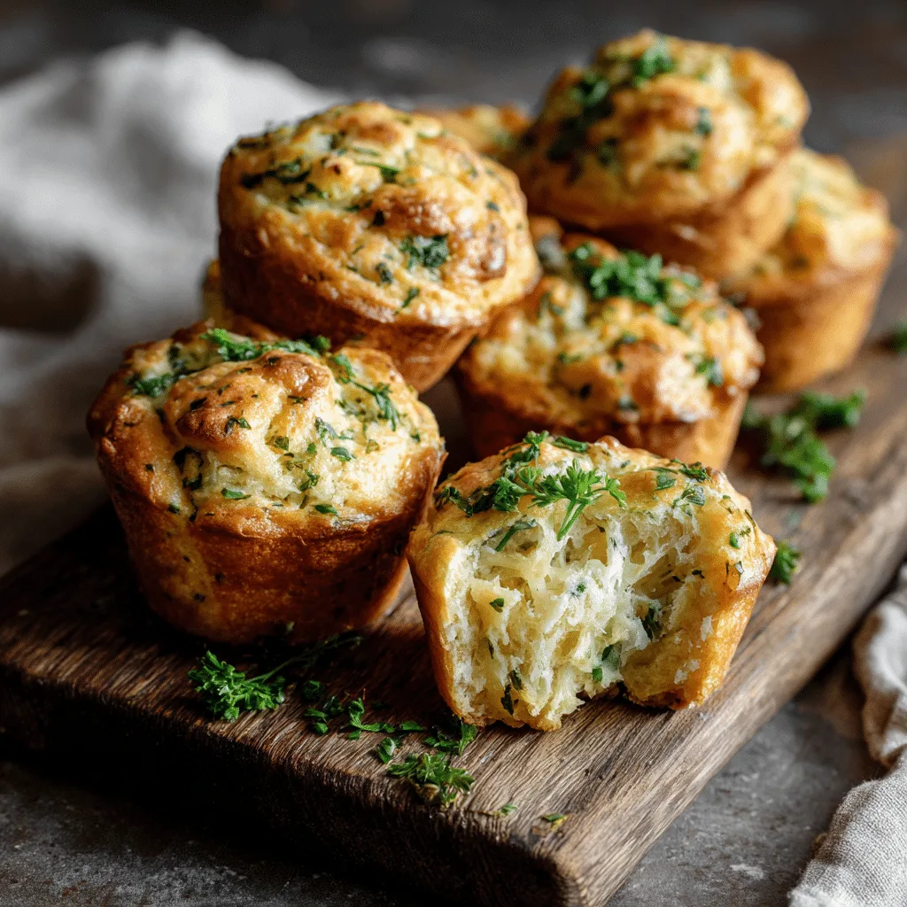 Cheesy Herb Savory Muffins Recipe - Recipe Image