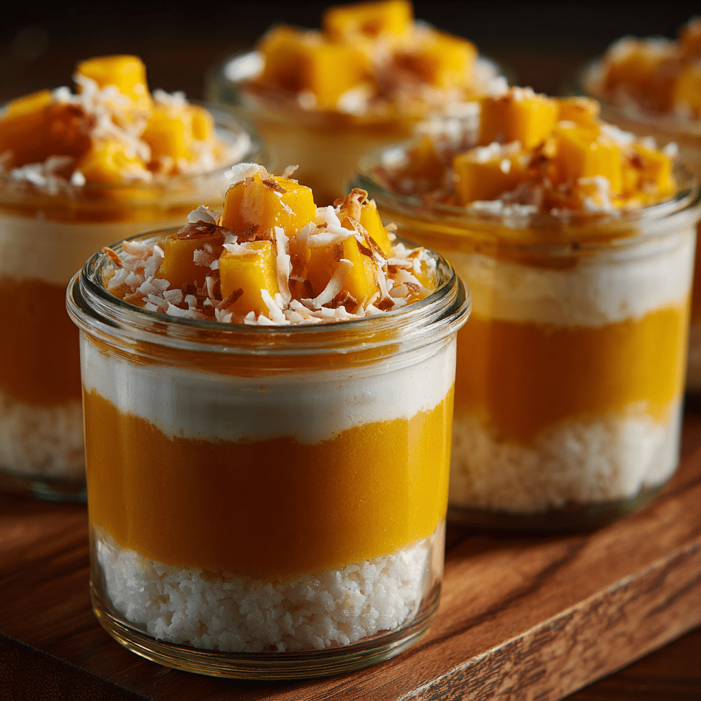 Tropical Mango Coconut Cups Recipe - Recipe Image
