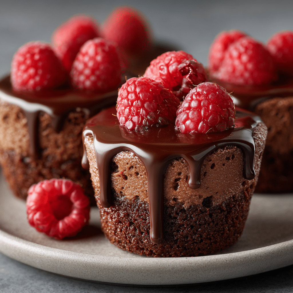Chocolate Raspberry Drip Cups Recipe - Recipe Image