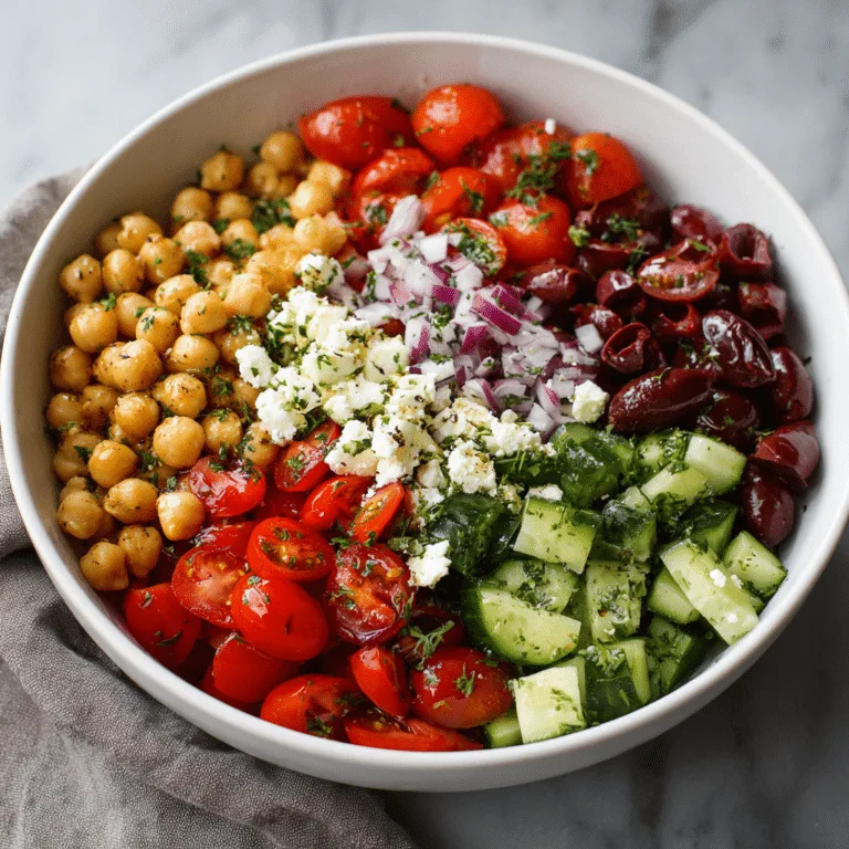 Mediterranean Chickpea Salad Recipe