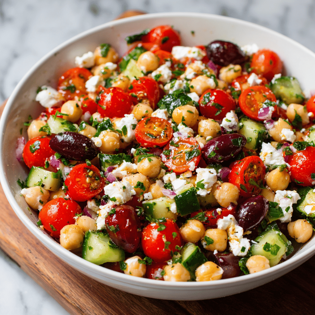 Mediterranean Chickpea Salad Recipe - Recipe Image