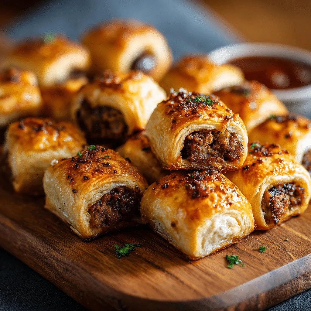 Mini Sausage Rolls Recipe - Recipe Image