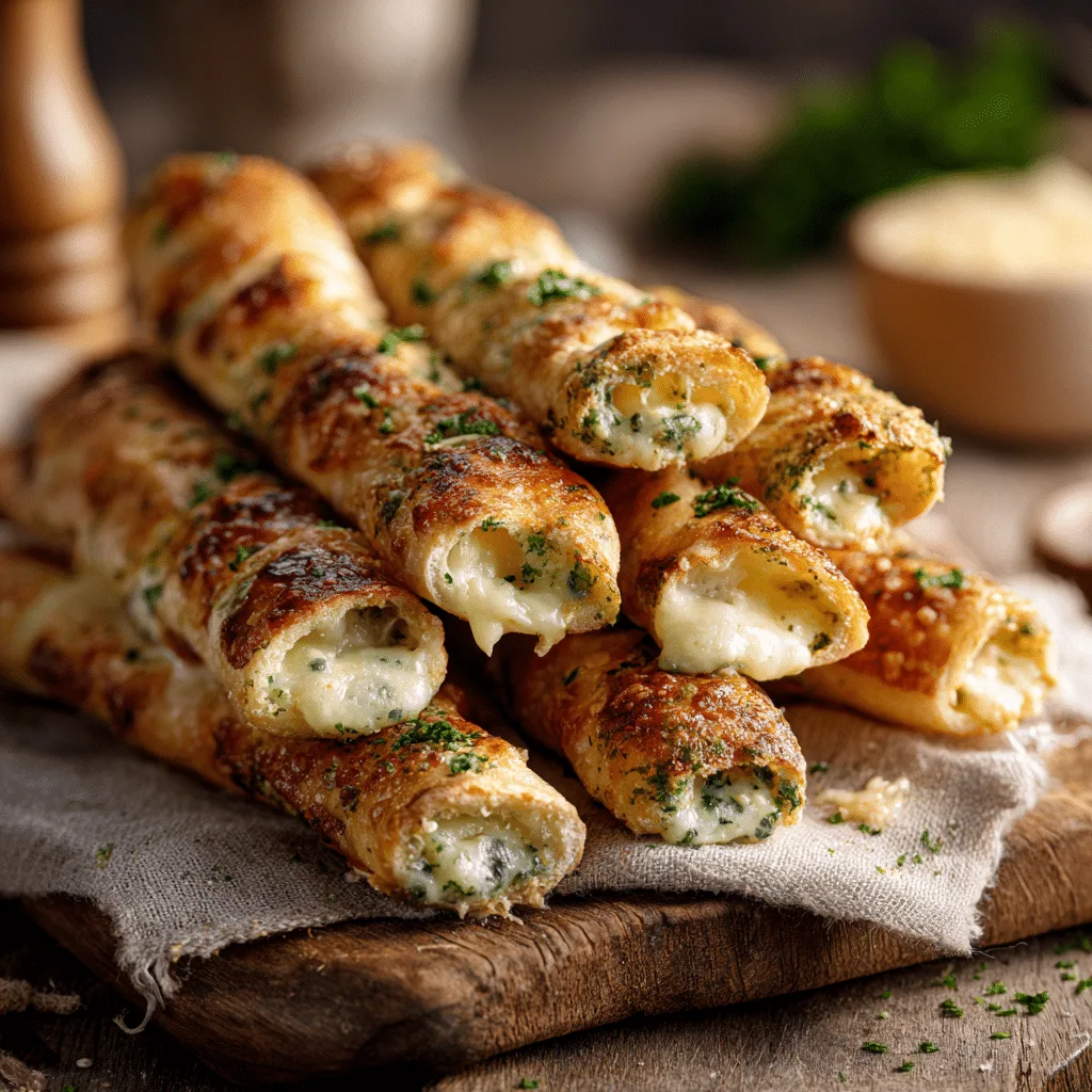 Stuffed Cheese Breadsticks Recipe - Recipe Image
