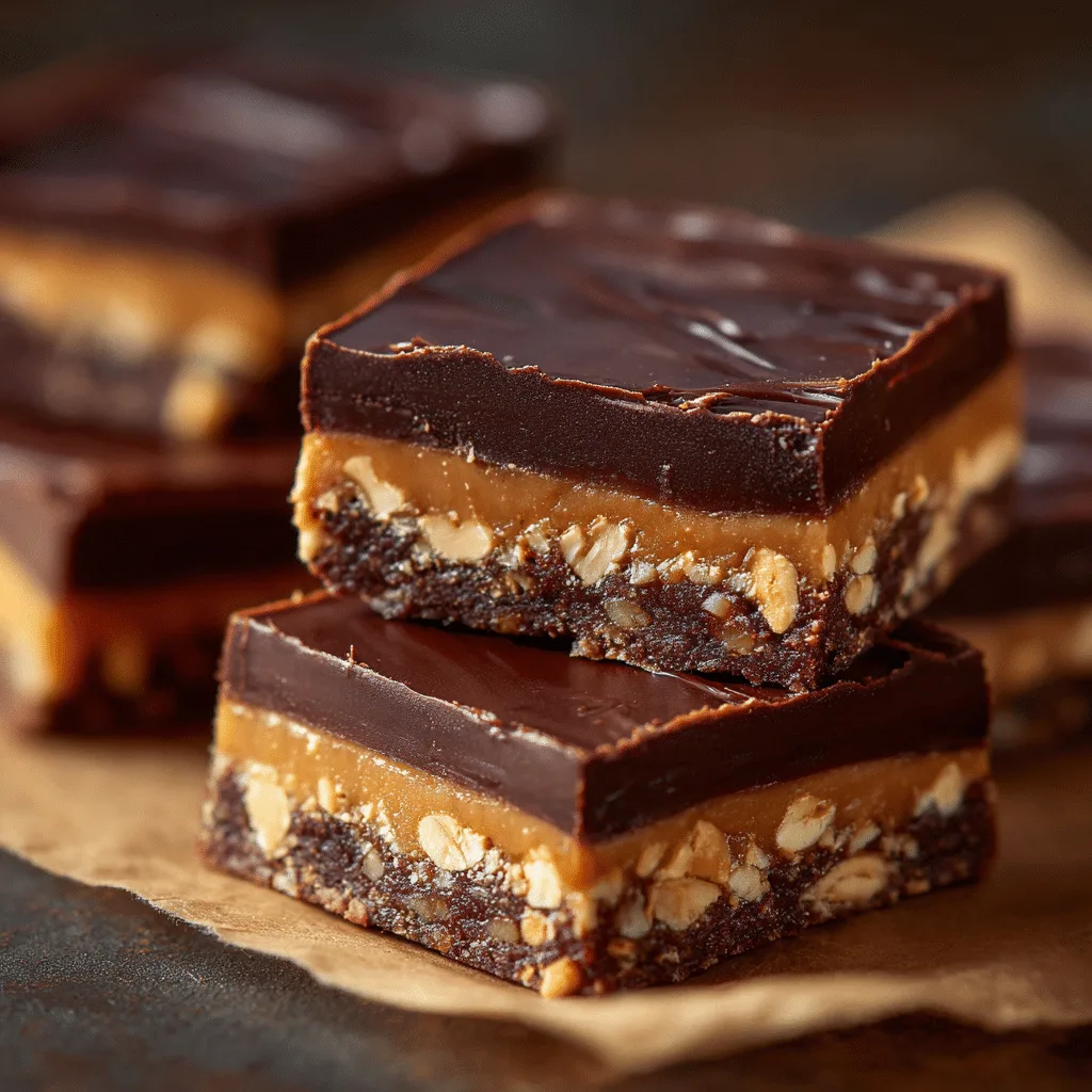 No-Bake Chocolate Peanut Bars Recipe - Recipe Image