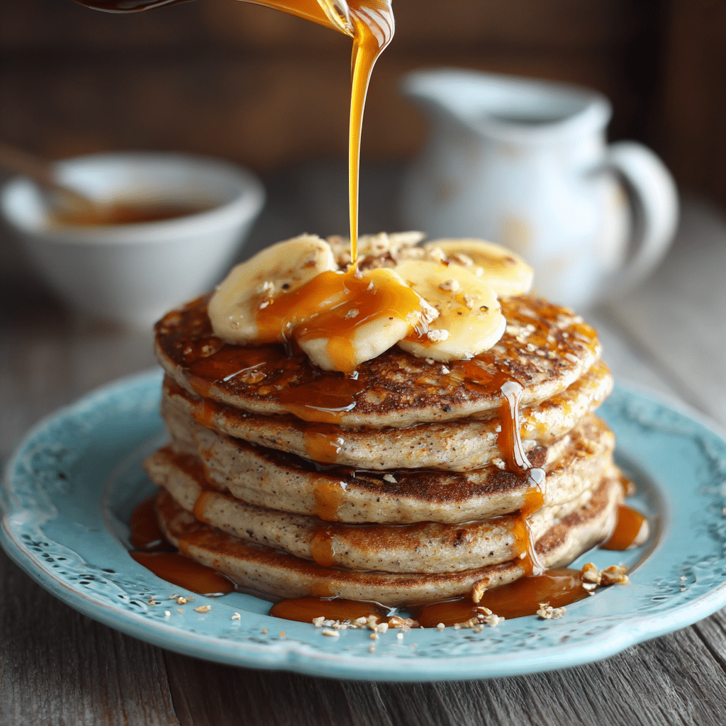 Banana Oat Pancakes Recipe - Recipe Image