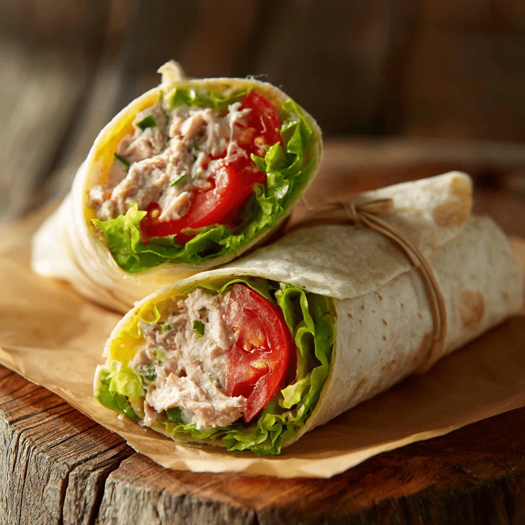 Tuna Salad Wrap Recipe - Recipe Image