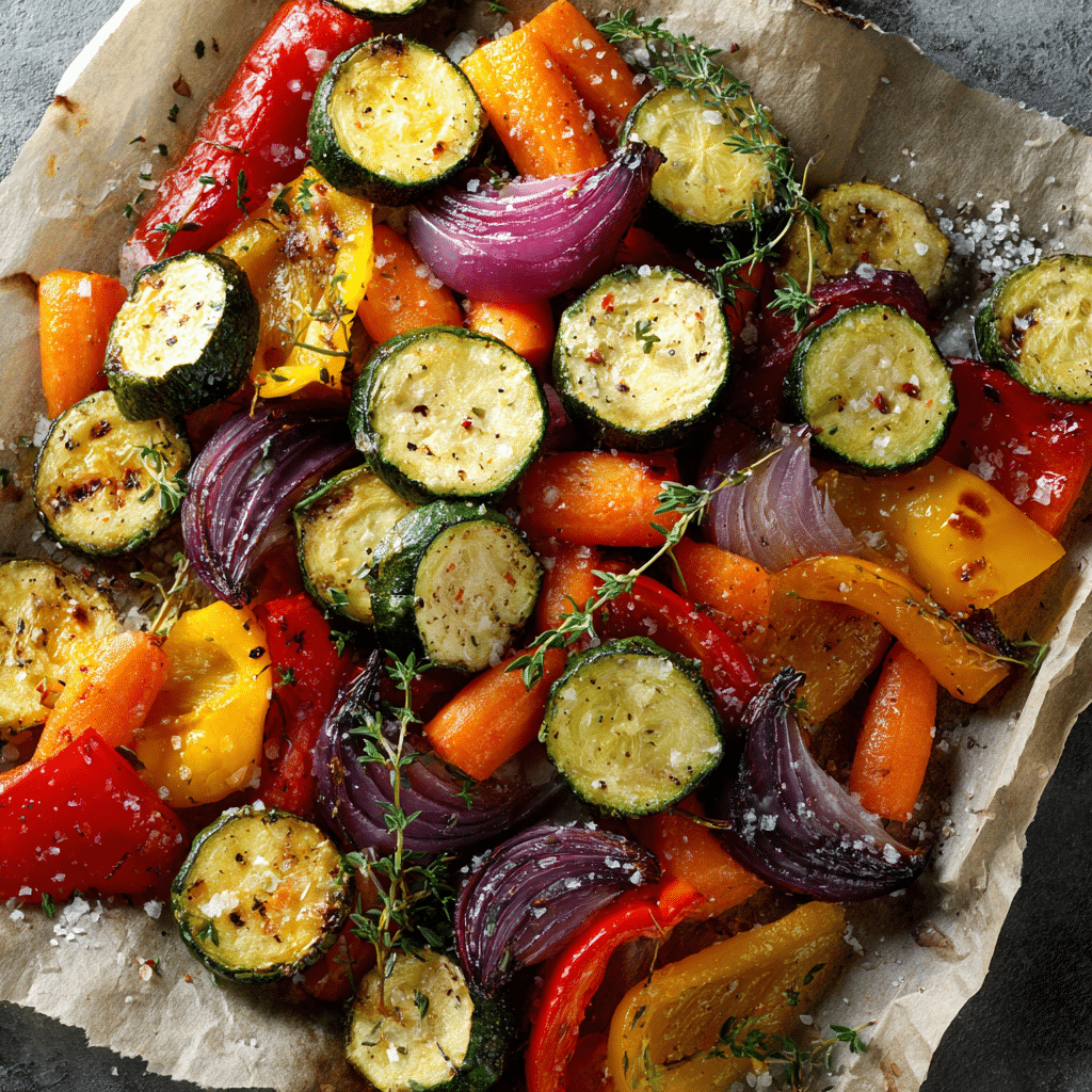 Oven Roasted Vegetable Tray Recipe - Recipe Image