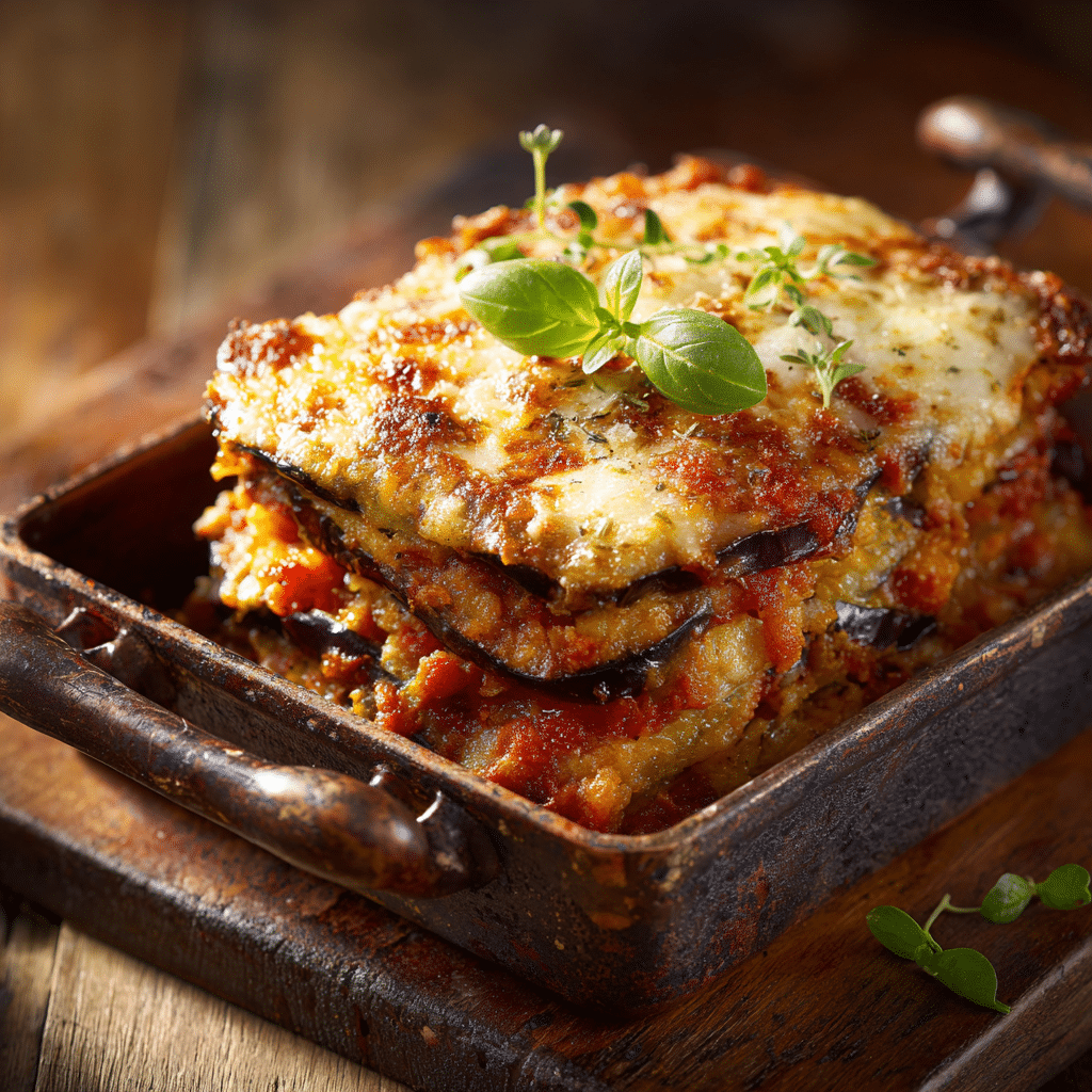 Baked Eggplant Parmesan Recipe - Recipe Image