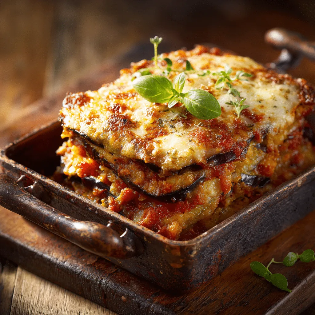 Baked Eggplant Parmesan Recipe - Recipe Image