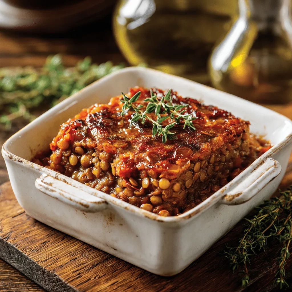 Baked Lentil & Tomato Casserole Recipe - Recipe Image