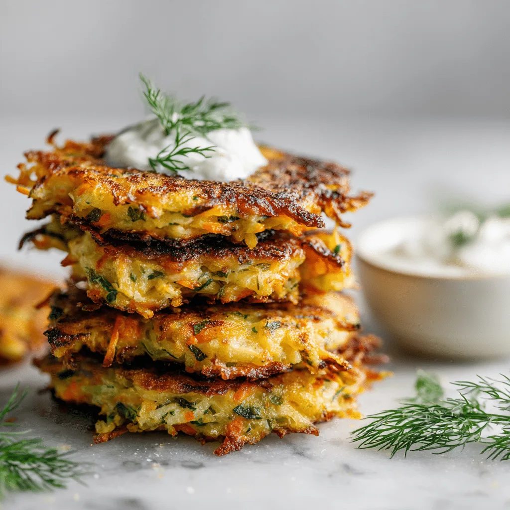 Baked Cabbage & Carrot Fritters Recipe - Recipe Image
