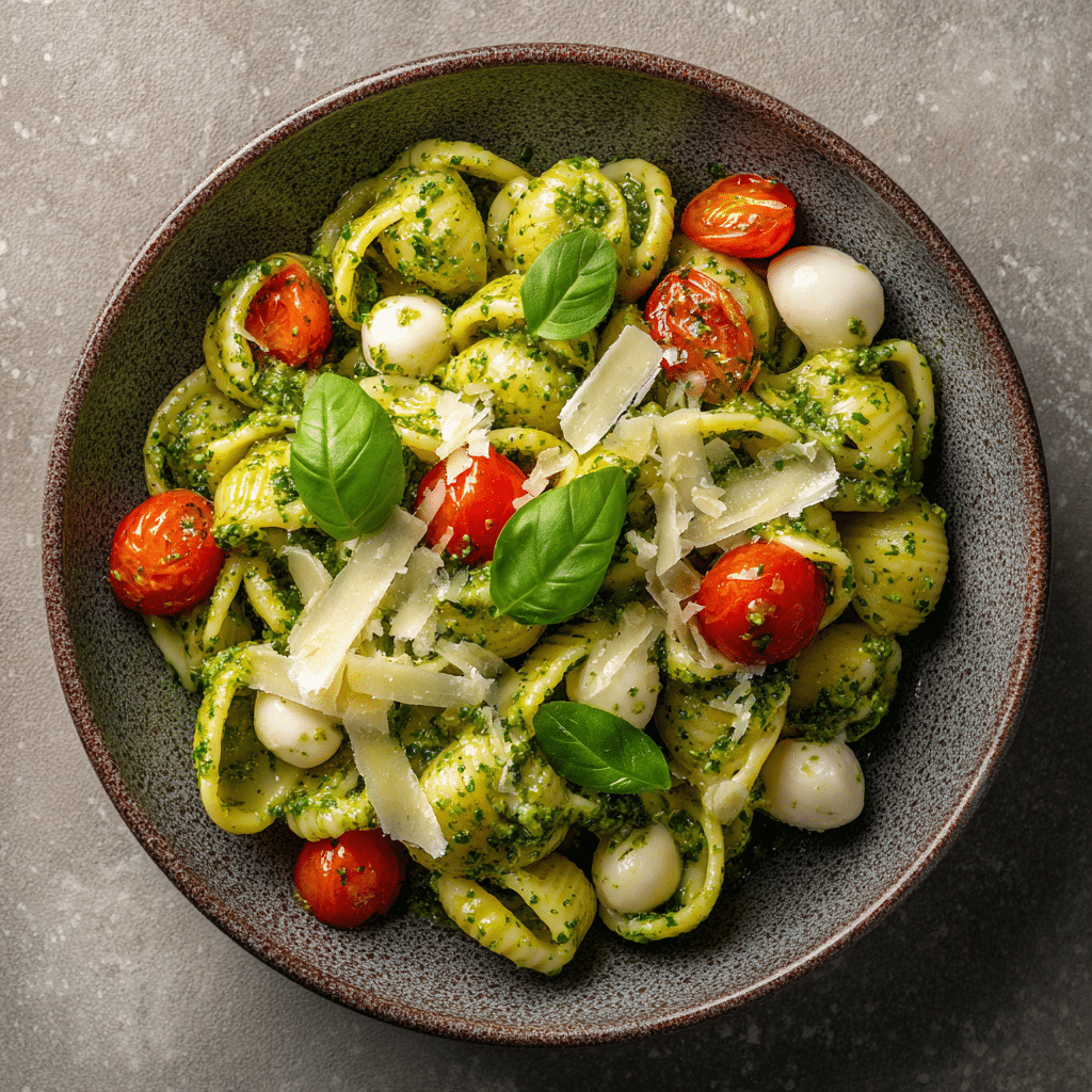 Pesto Pasta Salad Recipe - Recipe Image