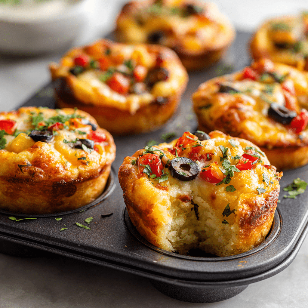 Mini Veggie Pizza Cups Recipe - Recipe Image