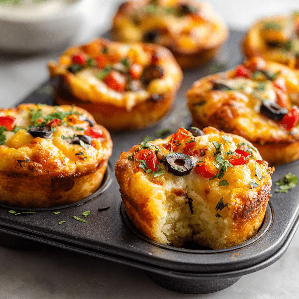 Mini Veggie Pizza Cups Recipe - Recipe Image