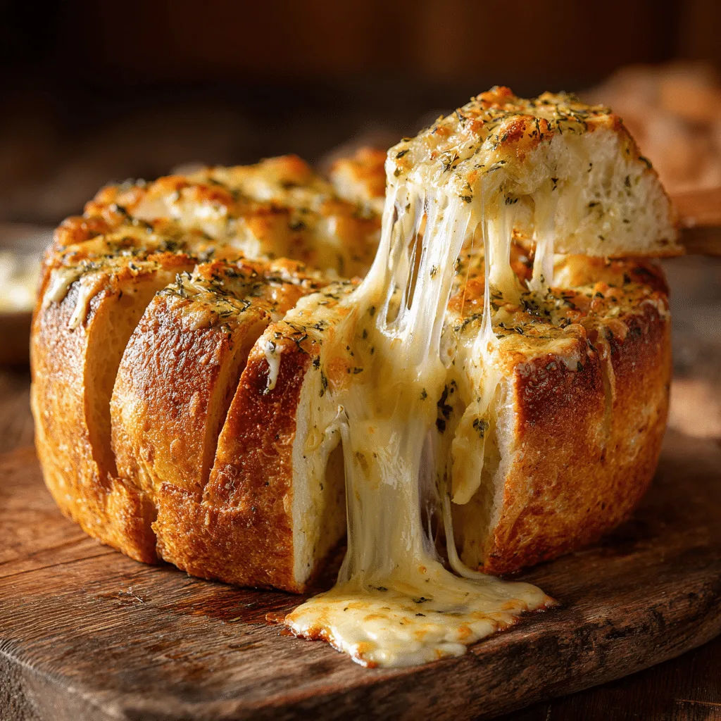 Cheesy Garlic Pull-Apart Bread Recipe - Recipe Image