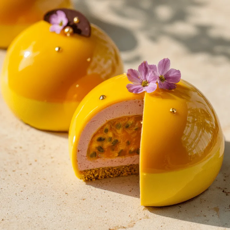 Mango Passion Bloom Domes Recipe