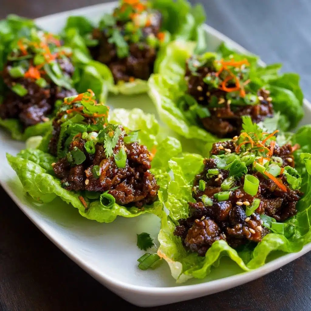 Korean BBQ Beef Lettuce Cups Recipe - Recipe Image