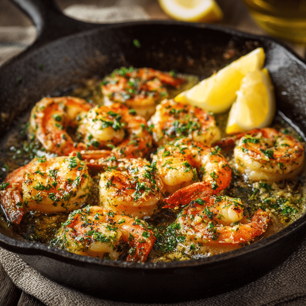 Garlic Butter Shrimp Skillet Recipe - Recipe Image