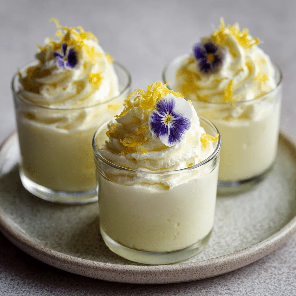 Lemon Cream Cups Recipe - Recipe Image
