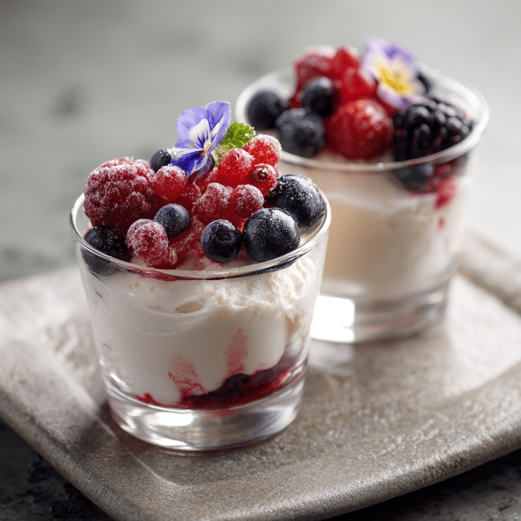 Frozen Yogurt Berry Cups Recipe - Recipe Image