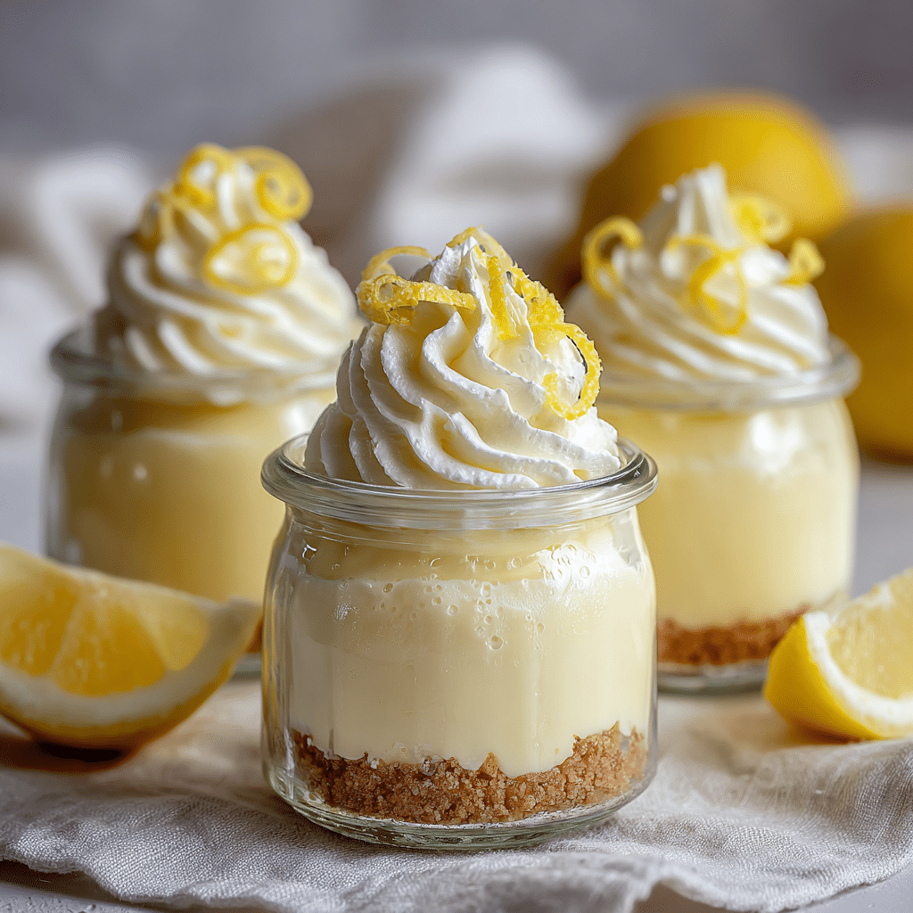 No-Bake Lemon Cheesecake Cups Recipe - Recipe Image