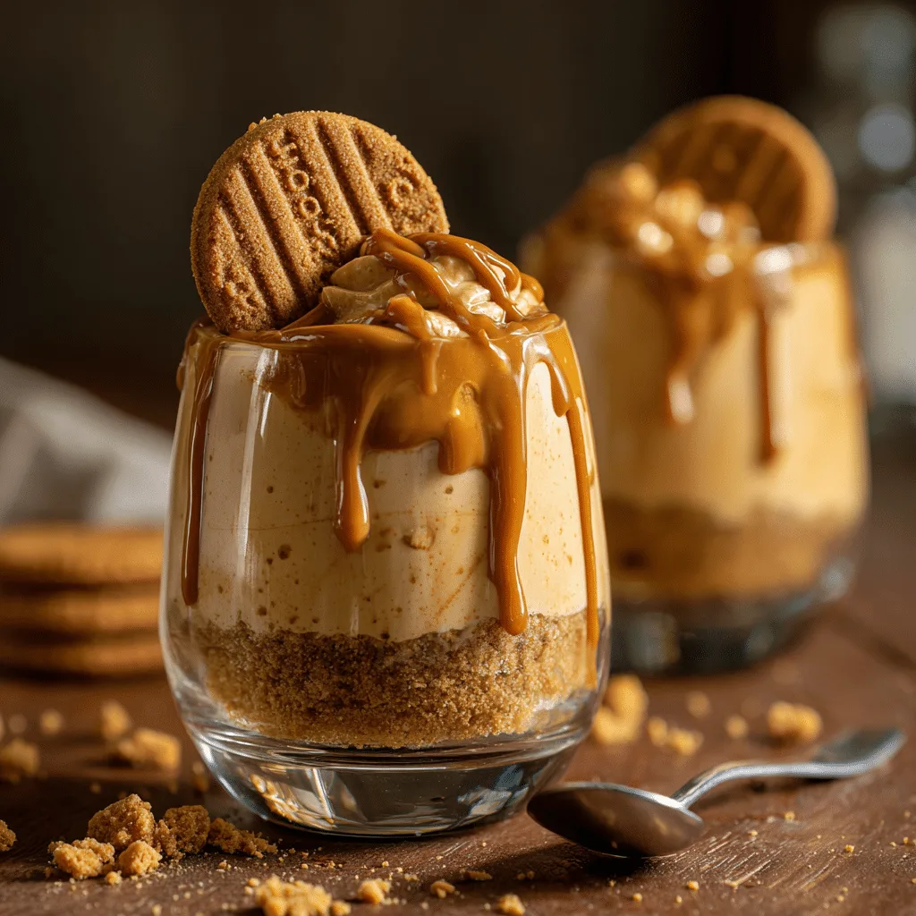 No-Bake Lotus Biscoff Cheesecake Cups Recipe - Recipe Image