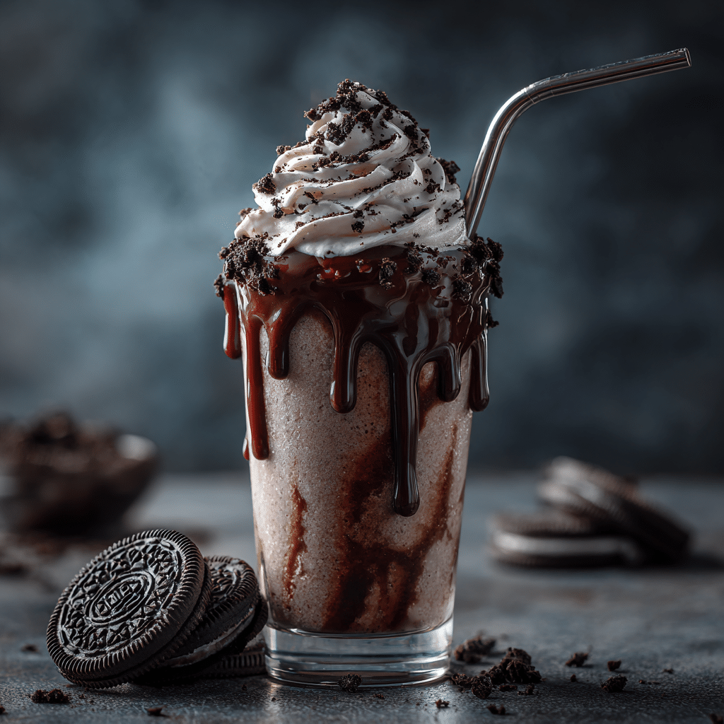 Creamy Oreo Milkshake Recipe - Recipe Image