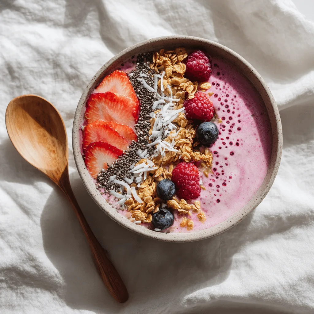 Berry Yogurt Smoothie Bowl Recipe - Recipe Image