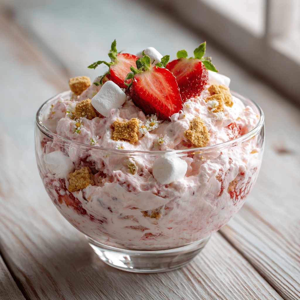 Strawberry Shortcake Fluff Salad Recipe - Recipe Image