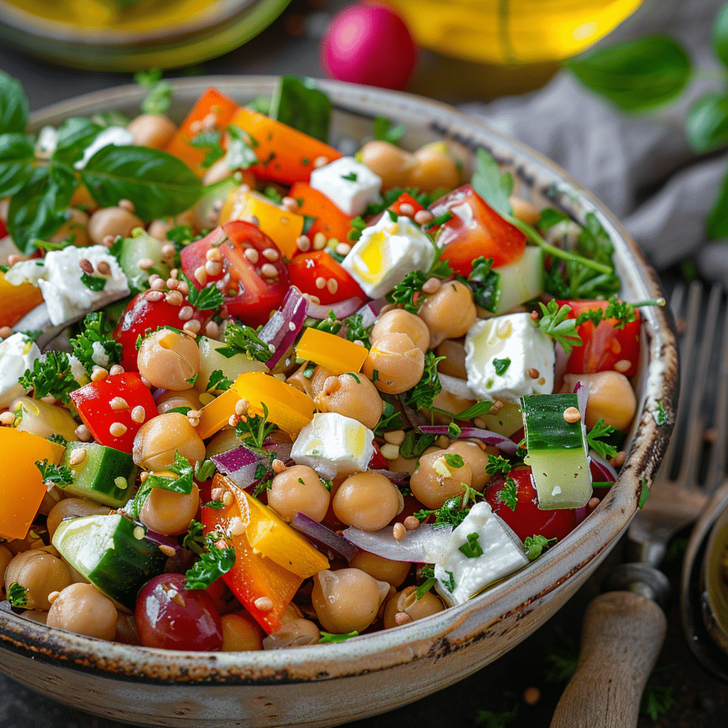 Mediterranean Chickpea Salad Recipe - Recipe Image