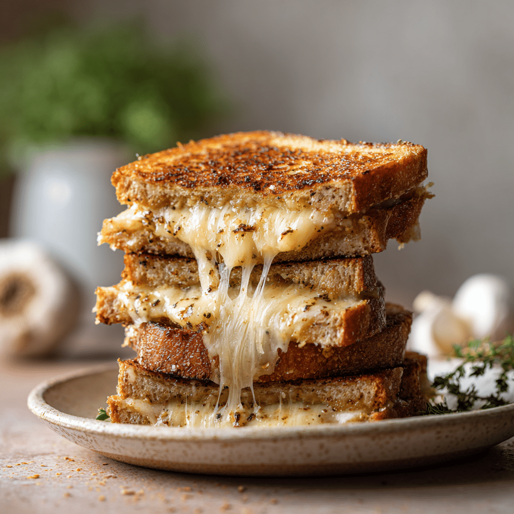 Black Garlic Grilled Cheese Recipe - Recipe Image