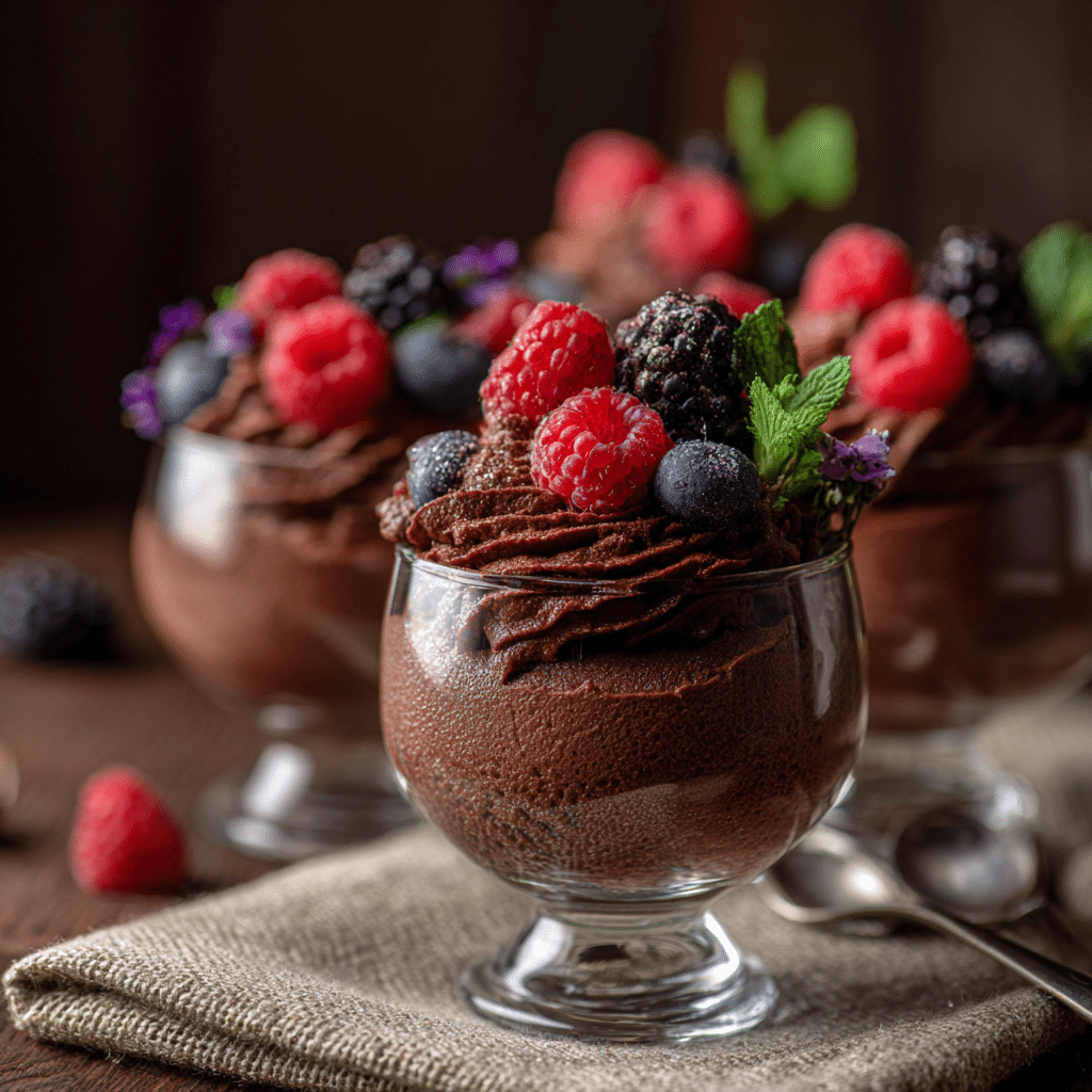 Black Cocoa Avocado Mousse: Midnight Indulgence Recipe - Recipe Image