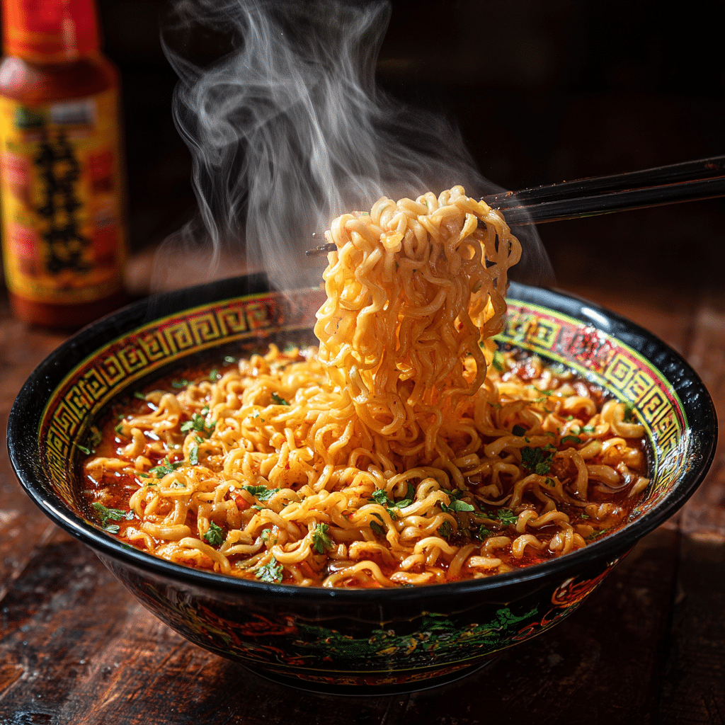 Carolina Reaper Noodles: Instant Regret Challenge Recipe - Recipe Image