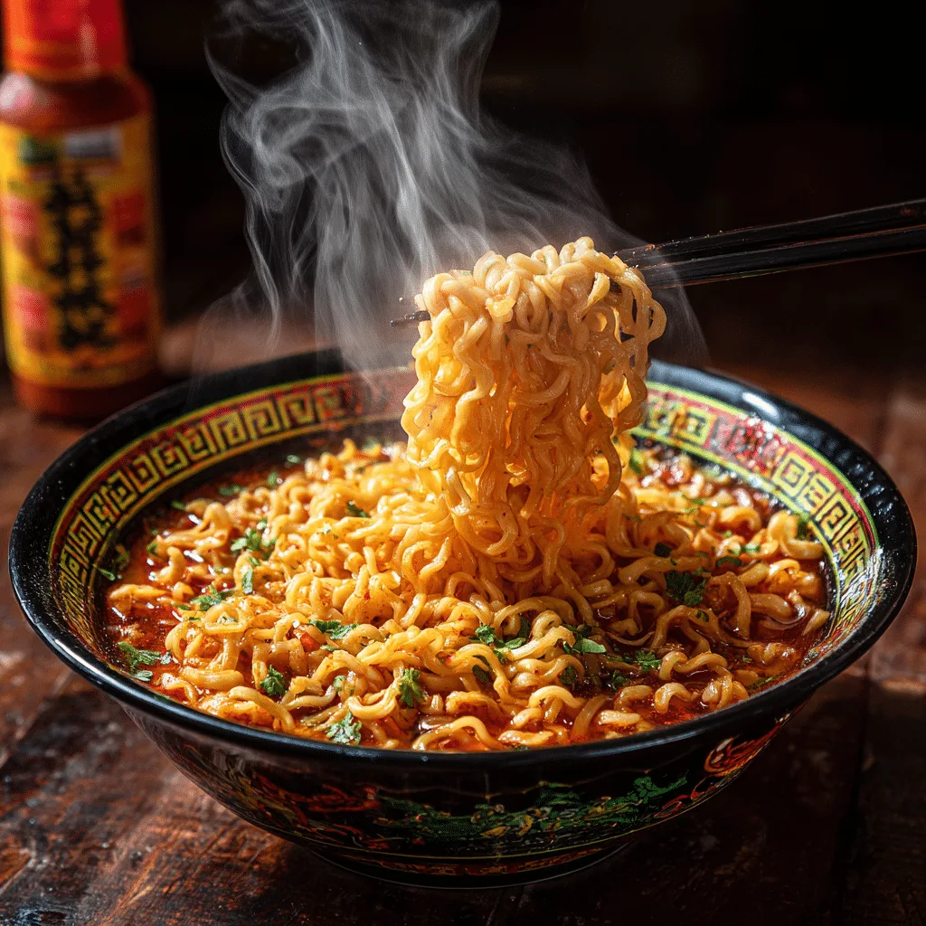 Carolina Reaper Noodles: Instant Regret Challenge Recipe - Recipe Image