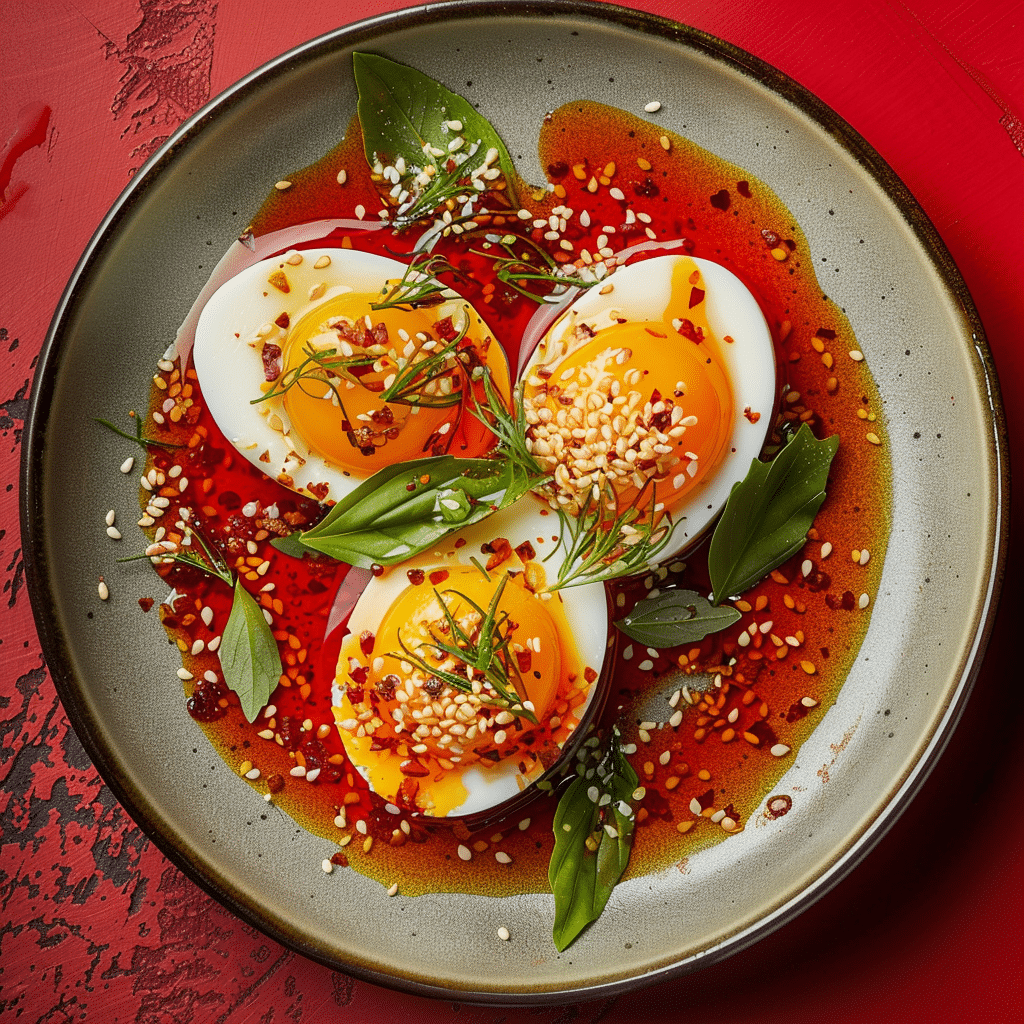 Thai Chili Oil Eggs: One Bite Explosion Recipe - Recipe Image