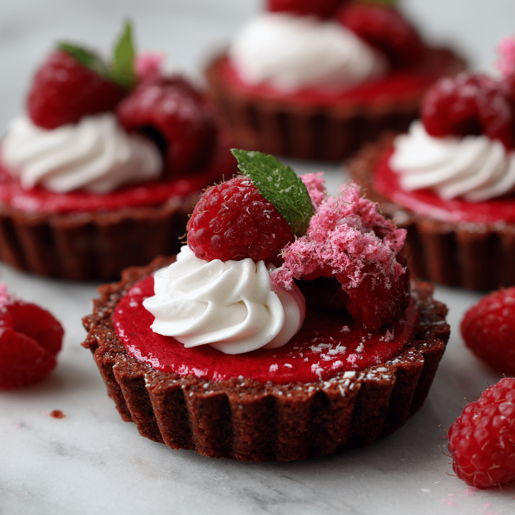 Raspberry Beet Mini Tarts: Red Velvet Natural Recipe - Recipe Image