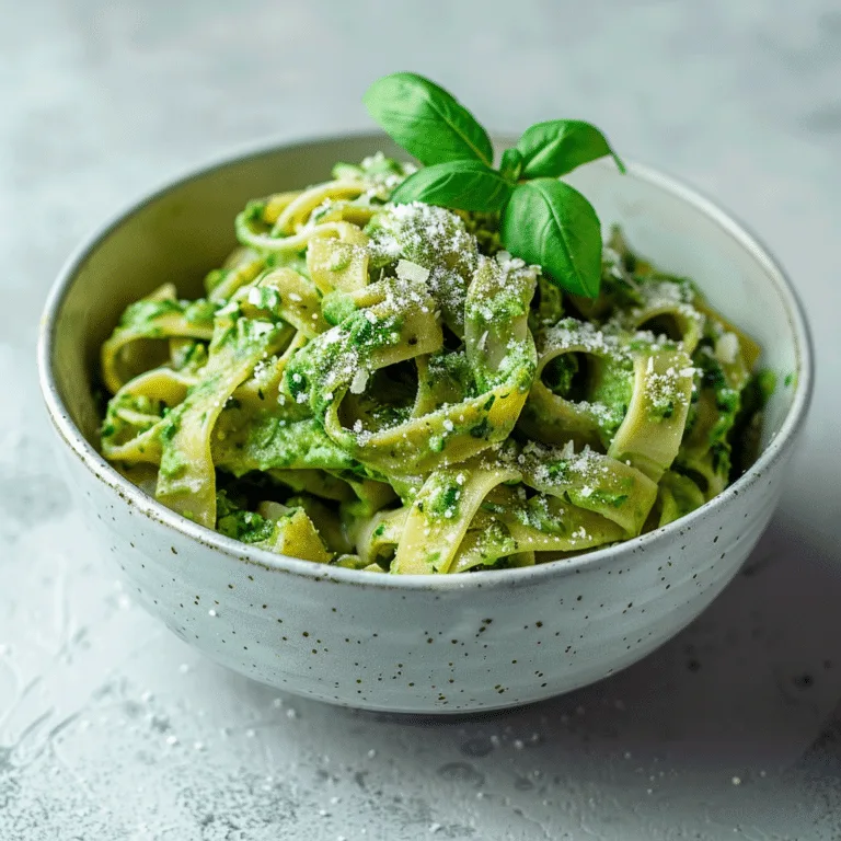 Emerald Spinach Cream Pasta
