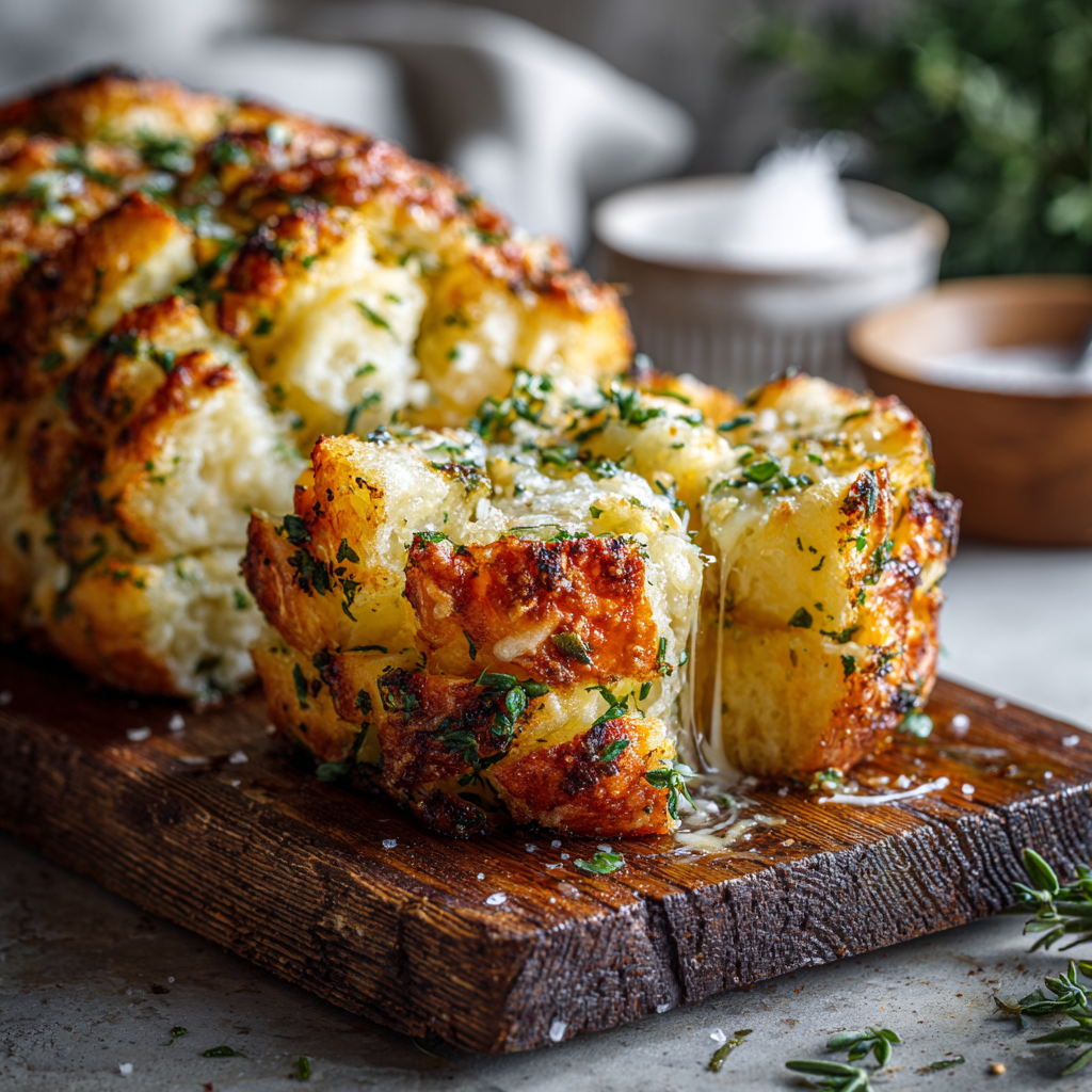 Parmesan & Herb Pull-Apart Bread Recipe - Recipe Image