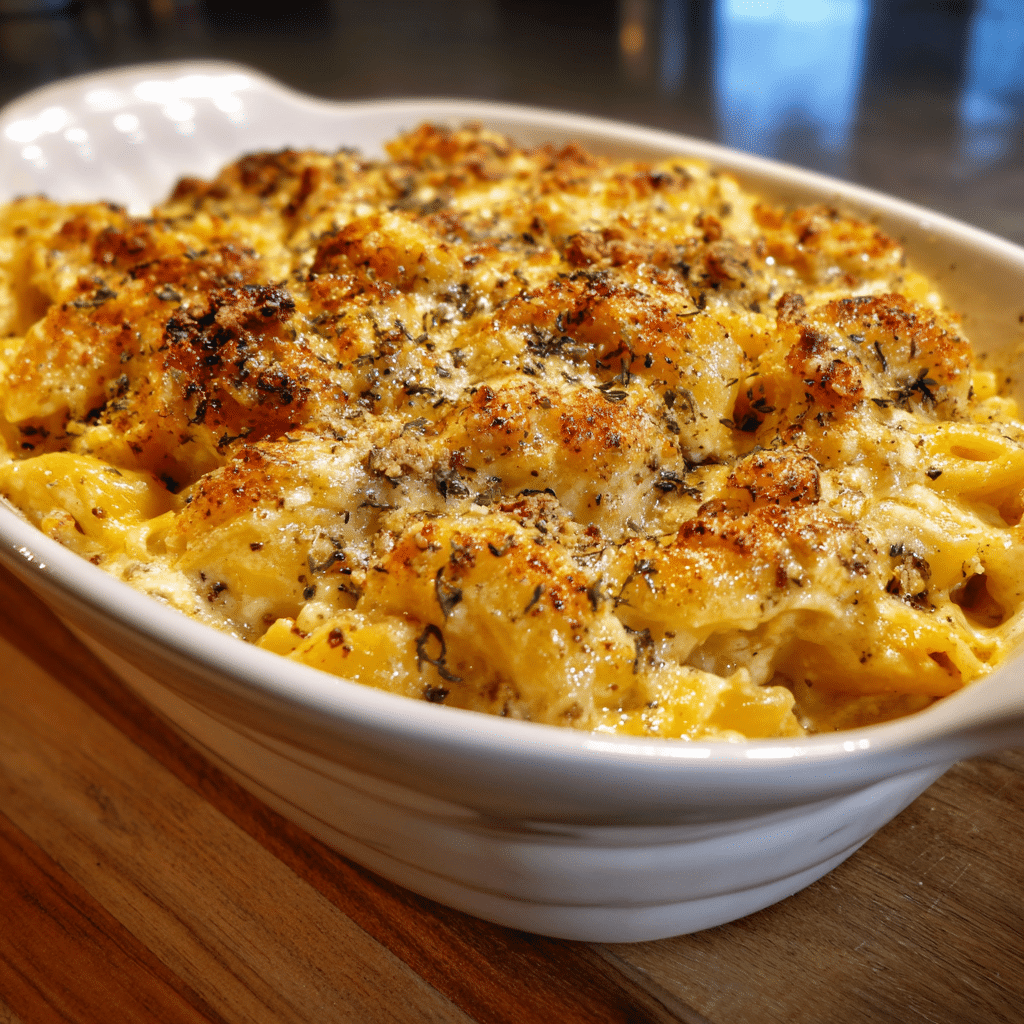 Truffle Mac & Cheese Bake Recipe - Recipe Image